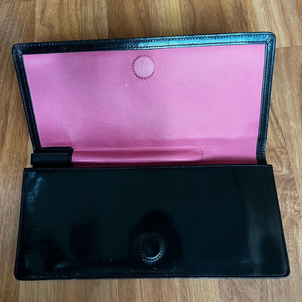Hobo International Black Leather Clutch